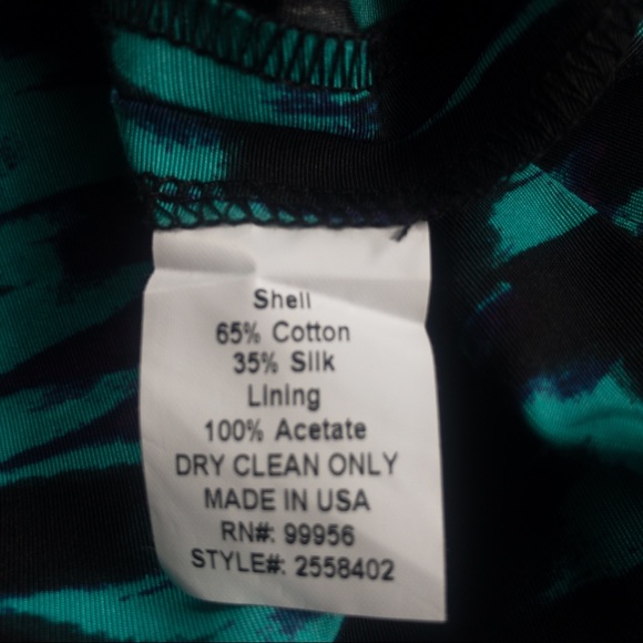 SHOSHANNA Strapless Green/Purple/Black Dress Women Size 10 - Picture 7 of 17